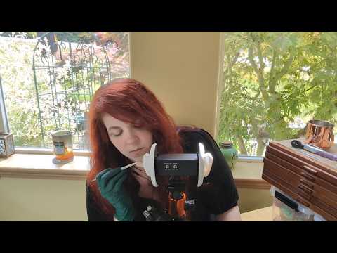ASMR - Ear Picking, Cutting and Syringing - Gloves, Soft-Spoken Rambling