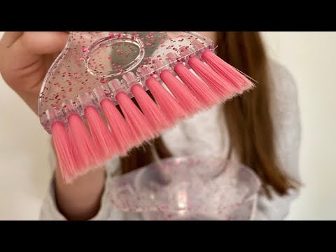 ASMR Parting + Oiling your hair/scalp | hair brushing | hair care roleplay | no talking | real hair