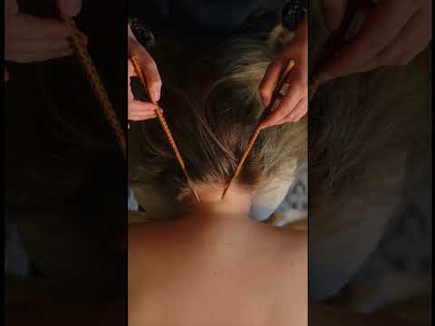ASMR scalp massage featuring all the tools😴 #meditation #relax #asmrhair #massage #knoxville