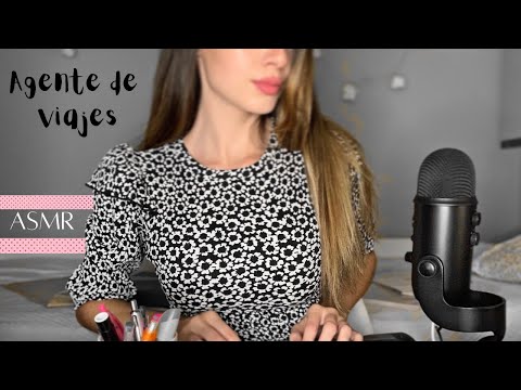 ASMR ESPAÑOL-AGENTE DE VIAJES👩‍💼✈️ (keyboard typing)