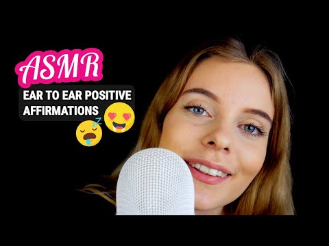 ASMR Super Tingly Ear To Ear Positive Affirmations! - Up Close Whispering