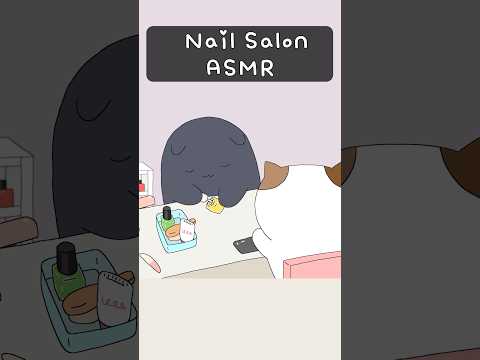 ASMR nail hands care | treatment Spa animation #asmr #cat #massage #nailart #nails