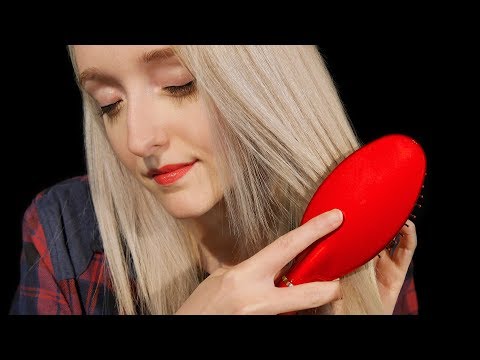 ASMR Relaxing Hair Play | Brushing, Straightening Sounds