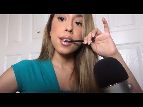 INTENSE Pen & Spoolie Nibbling Ft Lipgloss Application | Mouth & Teeth sounds! ASMR