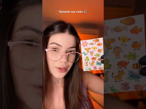Asmr testando sua visão 👁️ #asmr #oftalmologia #testedevisão  #asmrexam #asmrsounds