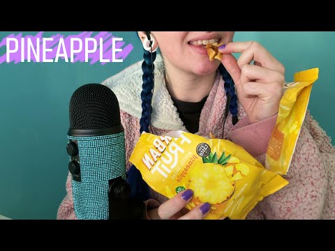 ASMR Eating Chewy Dried Pineapple 🍍