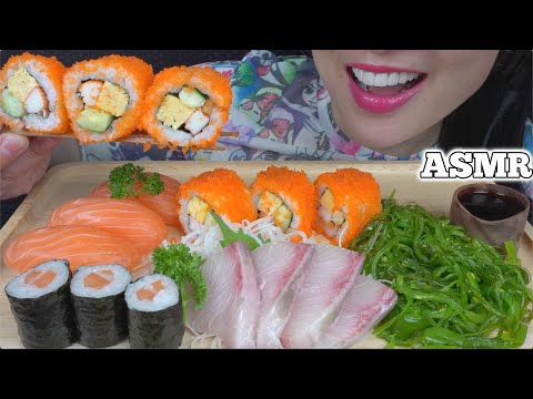 ASMR SUSHI PLATTER (EATING SOUNDS) NO TALKING  | SAS-ASMR