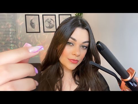 ASMR POV: AQUELA IRMÃ ESCOVA E FAZ CACHO NO SEU CABELO