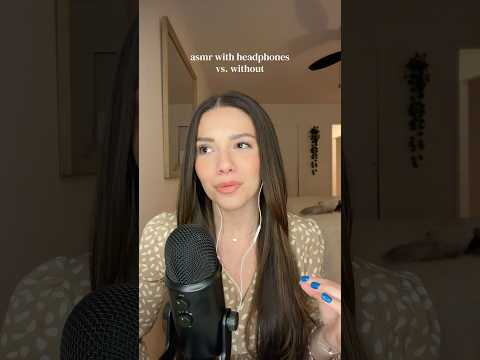 ASMR WITH HEADPHONES VS. WITHOUT #asmr #whispering #headphones