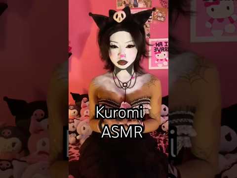 kuromi is so mean omg #asmr #asmrsounds #tingles #tingly #kuromi #cosplay #halloween #shortsviral