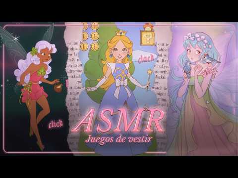 ASMR ✧ ¿Nos relajamos con estos juegos de vestir? 🦋 + lluvia 🌧️