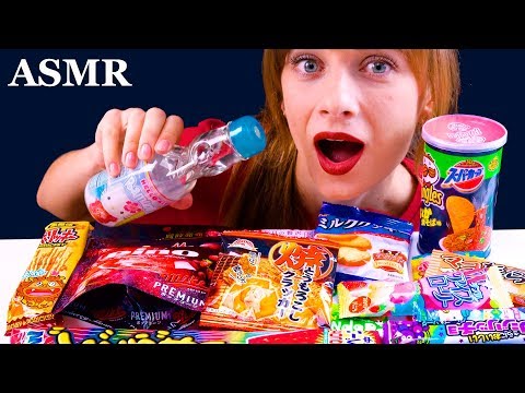 ASMR TRYING JAPANESE SNACKS, CANDY, CHOCOLATES LiLiBu ASMR