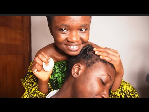 ASMR RELAXING DEEP EARCLEANING AND FACE TOUCHING 