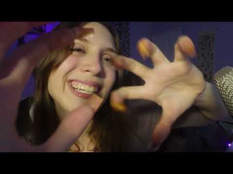 ASMR FAST AND AGGRESSIVE CHAOTIC/ Rode NT1 binaural asmr, hand sounds, mouth sounds, visuals, tappin