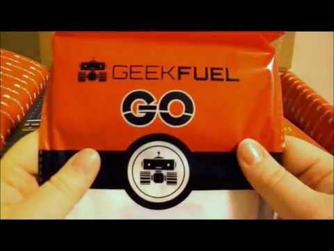 ASMR Geek Fuel Unboxing August (No Talking)