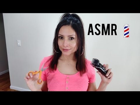 Asmr- Men's haircut and beard trim