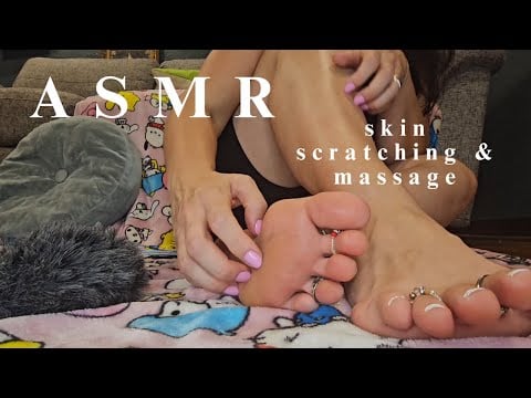 ASMR | Skin Scratching | no talking | Scratching Sounds & Massage| VIBES