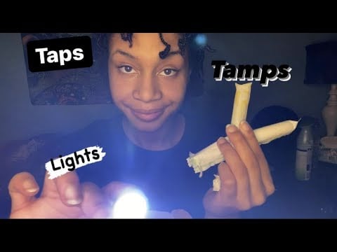 ASMR - Screen Taps, Tamps, and Lights (Junelle)