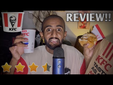 ASMR KFC REVIEW 🍔 ??