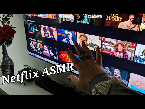 ASMR Netflix TV Tracing  (Fast tracing and tapping compilation)