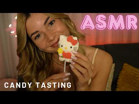 ASMR with Ella 💗 Candy Tasting Sounds 🍭 (Crunchy, Chewy & Relaxing)