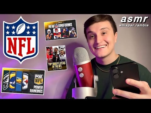 ASMR but it’s All About NFL Football 🏈💤 (power ranking, new jerseys, Top 10 lists)