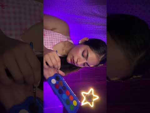 Girl in the back of your class paints your face #painting #shortvideo #fyp #asmr