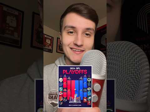 2024 NFL Playoff Bracket 🏈 ( ASMR ) #shorts #football #asmr