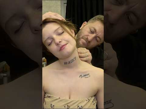 TICKLE & RELAXING FEMALE BODY MASSAGE AND CRACKS #asmr #cracks #tickle #massage #relaxing #shorts