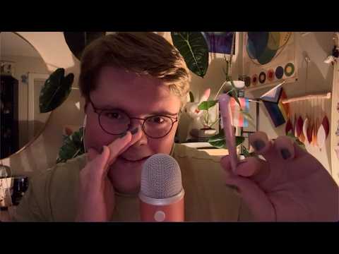 Face Tracing ASMR With Slow Whispers | Eclectic ASMR