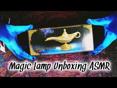 Genie Lamp Unboxing ASMR 🪔 Satin Gloves 🧤 Soft Speaking 🤫 Tracing, Scratching