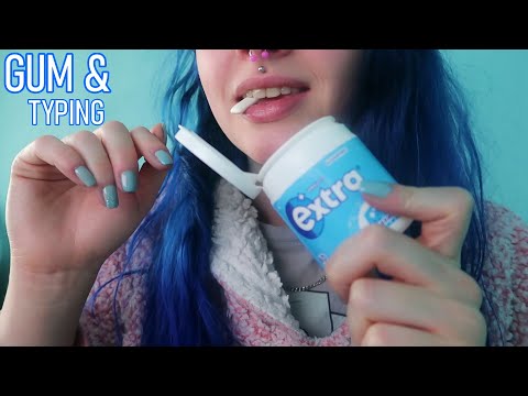ASMR Gum Chewing & Typing (Lofi Chewing Sounds)