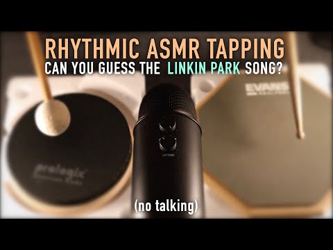 Rhythmic ASMR Tapping To Linkin Park Songs (No Talking)