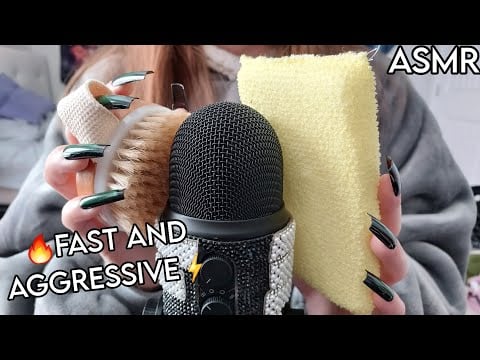 Fast and Aggressive Mic Triggers ASMR (no talking)