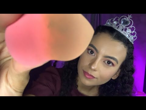 ASMR- PRINCESA MAQUIANDO VOCÊ, EM UMA NOITE CHUVOSA 👸🌧️