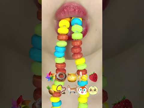 asmr EMOJI FOOD eating sounds(sped up)#asmr#asmrsounds #asmrsounds #audio