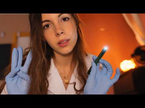ASMR Late Night Sleep Clinic Cranial Nerve Exam & Deep Ear Inspection