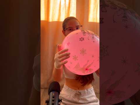 Blowing Balloons W Latex Gloves #asmr #balloon #latex #youtubepartnerprogram