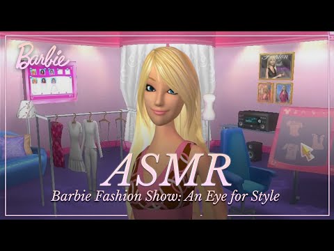 ASMR ✧ Triggers con eco jugando a Barbie Fashion Show: An Eye for Style 🎀 [binaural]