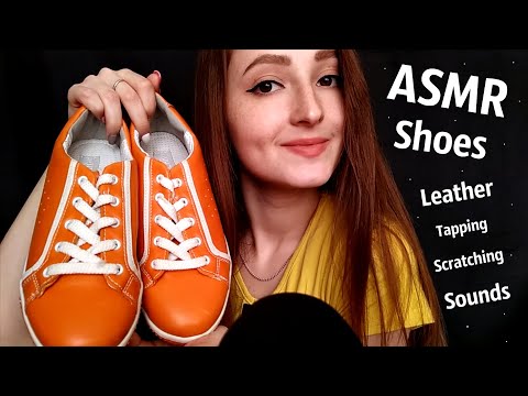 АСМР Кожаные Кроссовки, Обувь, Таппинг, Скрип | ASMR Leather Sneakers, Shoes, Tapping, Scratching