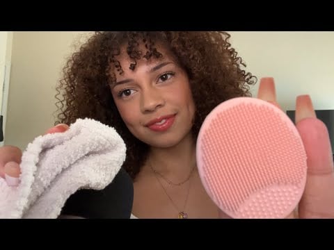 ASMR doing my skincare routine on you! 🫧