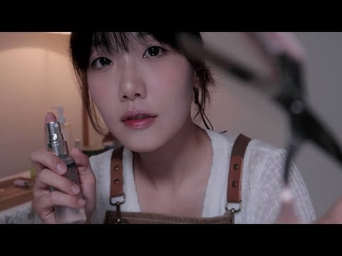 ASMR 피로를 풀어주는 피부 관리와 세심한 눈썹 케어 Skin Shop RP
