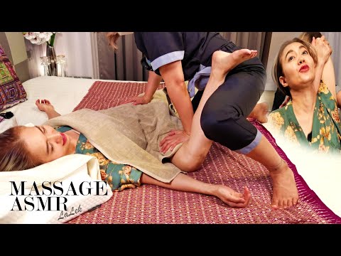 ASMR THAI STRETCHING MASSAGE - Yoga for lazy people