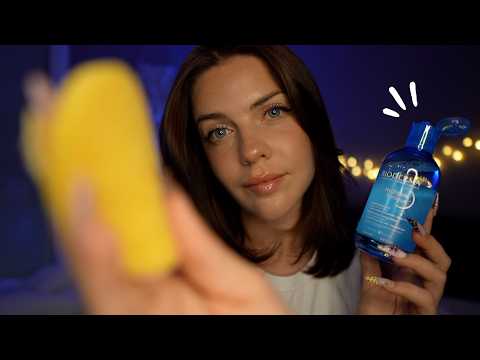 ASMR - Soin du visage rafraîchissant 🧊pour bien dormir cette nuit