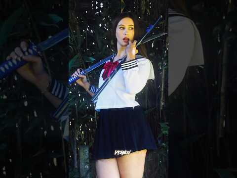 Attention aux écolières en katana 🗡️✨ #seifuku #katana #japanesestyle #cosplay #schoolgirl