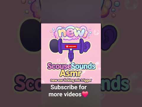 ear licking asmr and foam mic mouth sounds for sleep!!! #earlicking #asmr #mouthsounds #sleep
