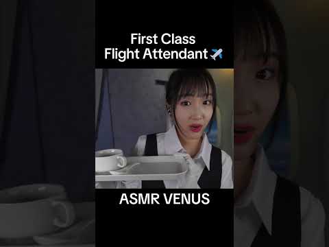 ASMR Short1 First Class Flight Attendant with Comfort & Overnight Care✈️