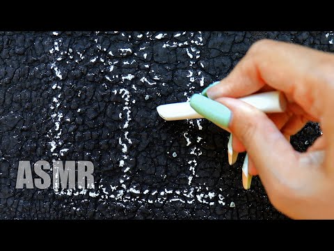 АСМР Мурашечные ЗВУКИ МЕЛА Рисую дом Таппинг НОГТЯМИ | ASMR Chalk Drawing SOUNDS CHALK Nails WHISPER