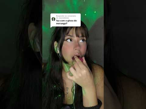 ASMR MORANGO 🍓 #asmr #asmrsounds