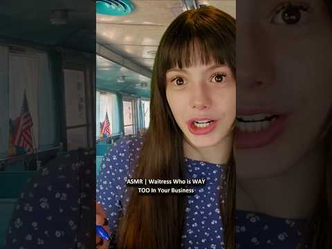 ASMR | Waitress Who is WAY TOO In Your Business ─♡─ #asmr #asmrroleplay #comedyasmr